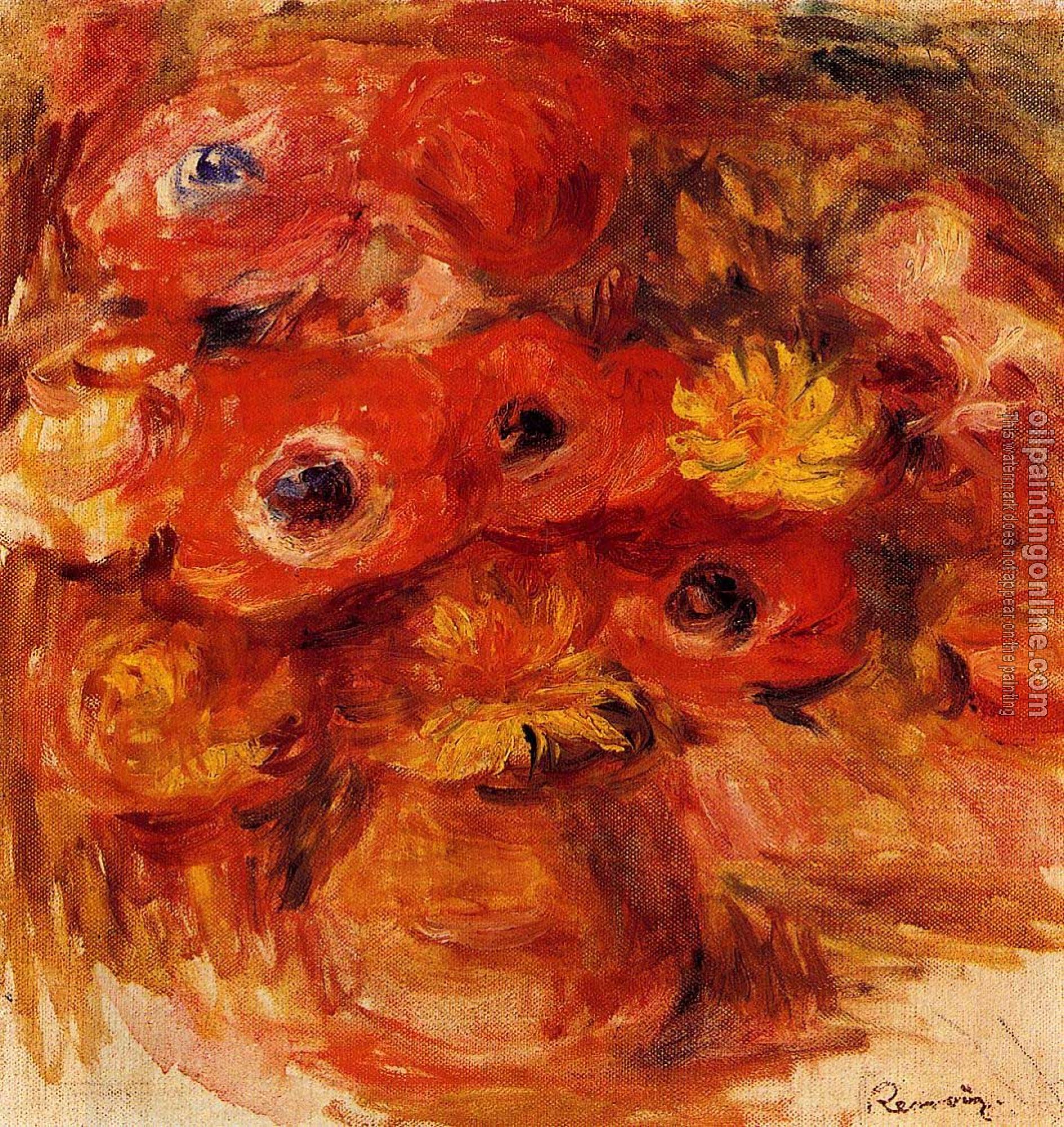 Renoir, Pierre Auguste - Vase of Anemones